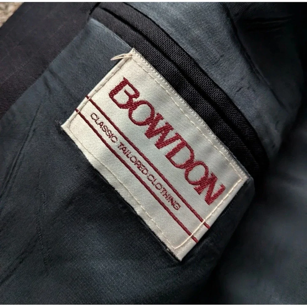 Bowden Suit Jacket‎ Size 40R Navy Blue USA Made Men's Blazer